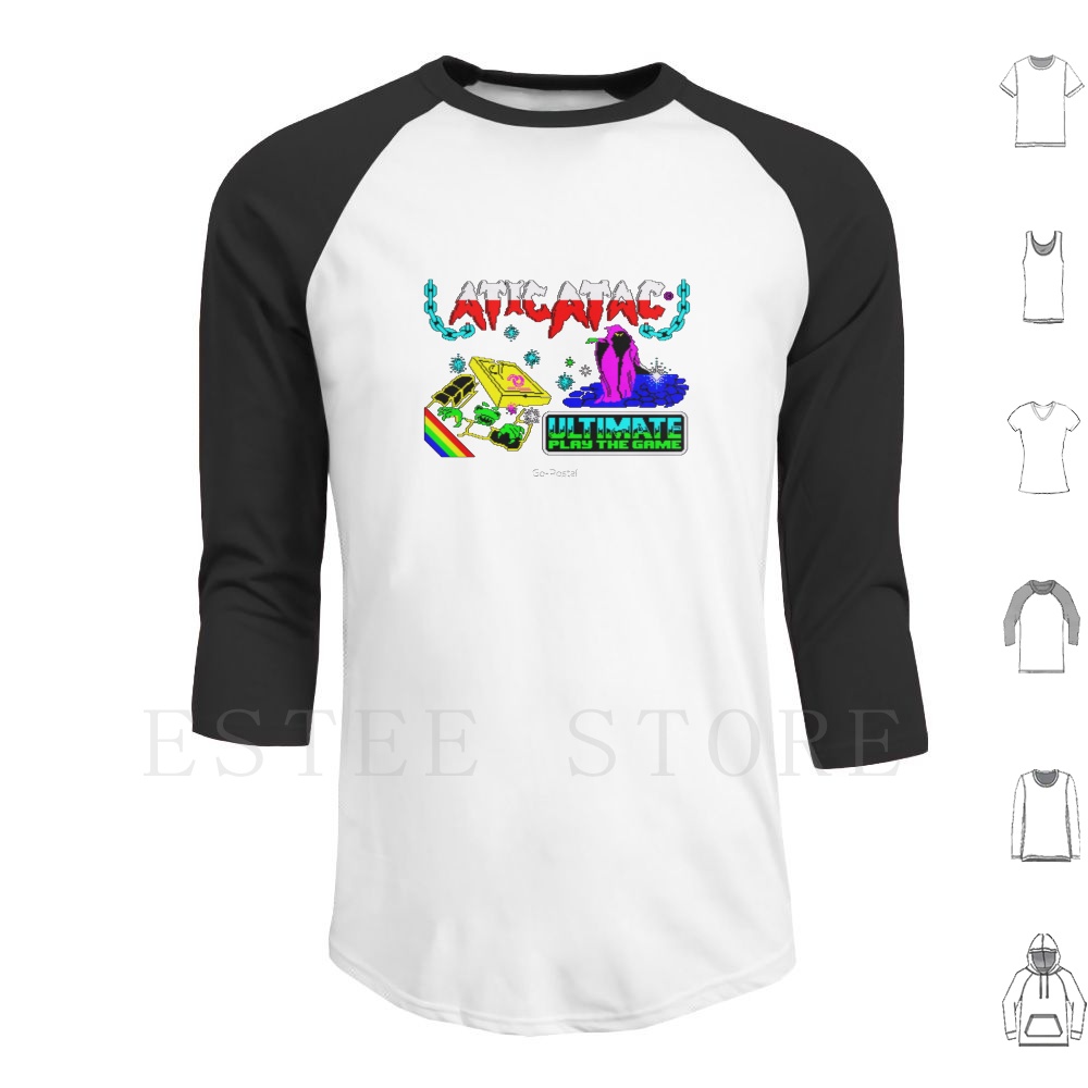 Retro Gaming Zx Spectrum - Atic Atac 레트로 게임 디자인 후드티