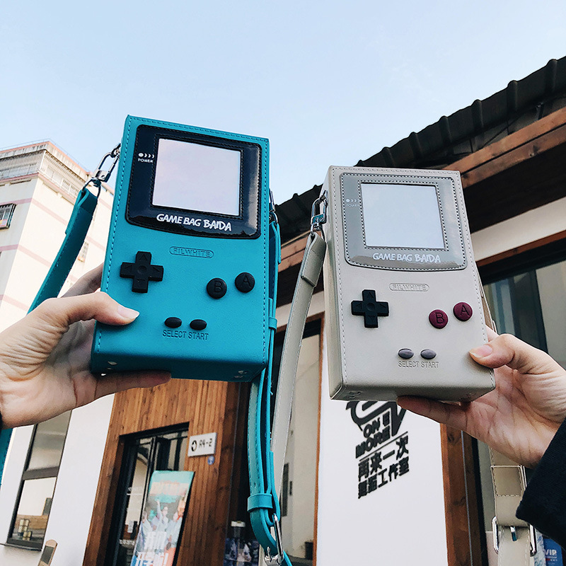 독특한 창의적인 게임 콘솔 모양의 크로스바디 미니 백  - Retro Gaming Mobile 리뷰 및 가격