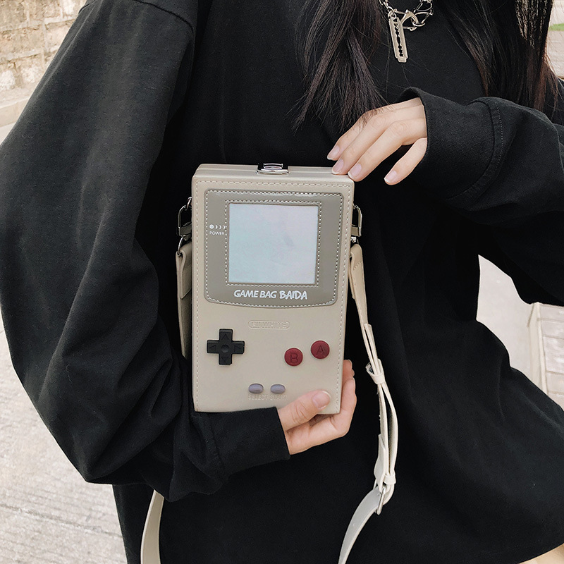 독특한 창의적인 게임 콘솔 모양의 크로스바디 미니 백  - Retro Gaming Mobile 리뷰 및 가격