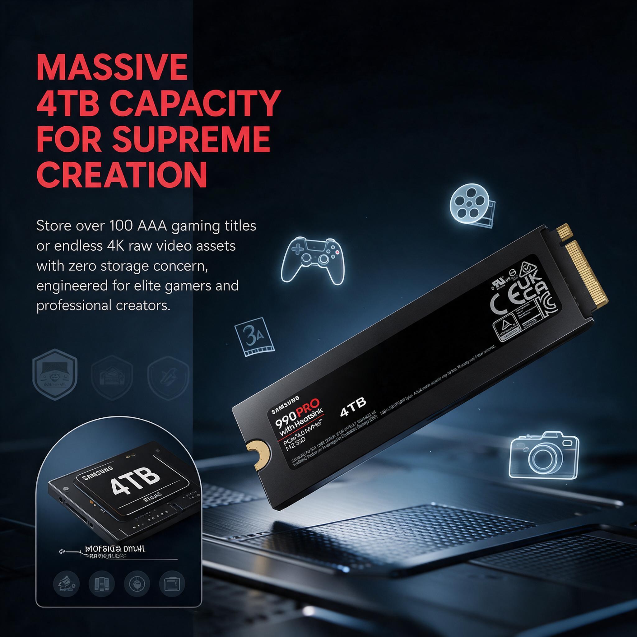 삼성 990 PRO 히트싱크 SSD 1TB 2TB 4T - Samsung Ssd 990 Pro 리뷰 및 가격