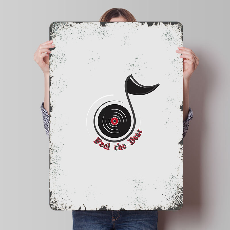 뮤직 로고 - 비트를 느끼는 포스터 맞춤형 벽 장식 빈 - Retro Gaming Logo 리뷰 및 가격