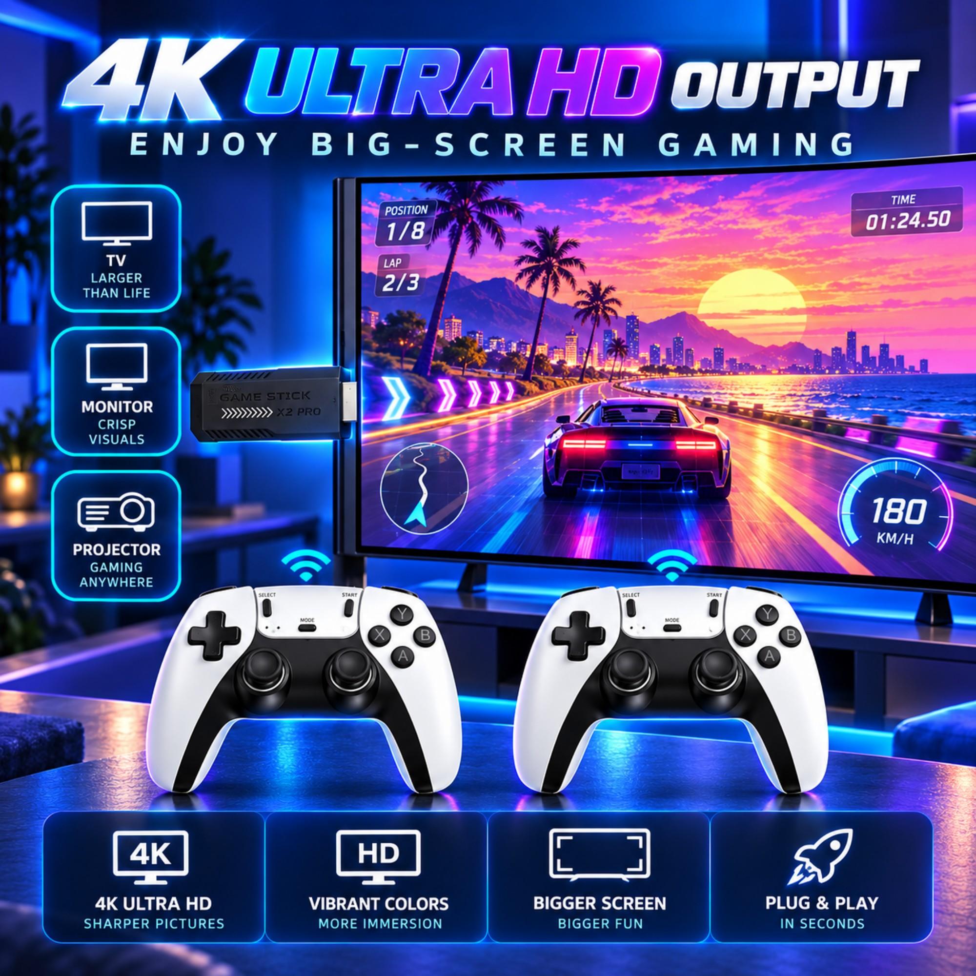 X2 PRO 게임 스틱: 4K HD TV용 비디오 게임 - Retro Gaming X2 Pro 리뷰 및 가격