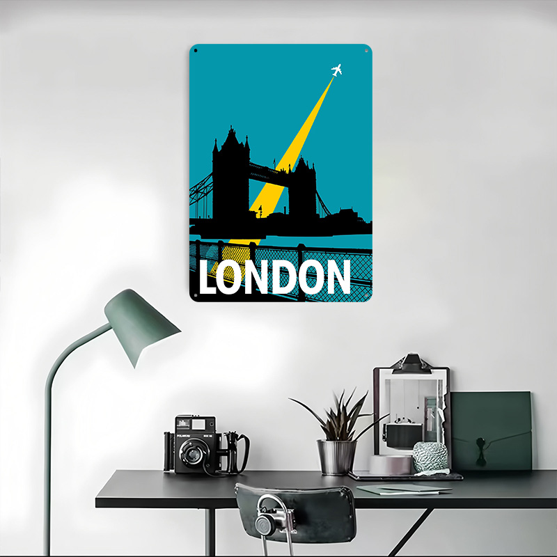 런던 여행 타워 브리지 금속 포스터 맞춤형 벽 장식 레 - Retro Gaming In London 리뷰 및 가격