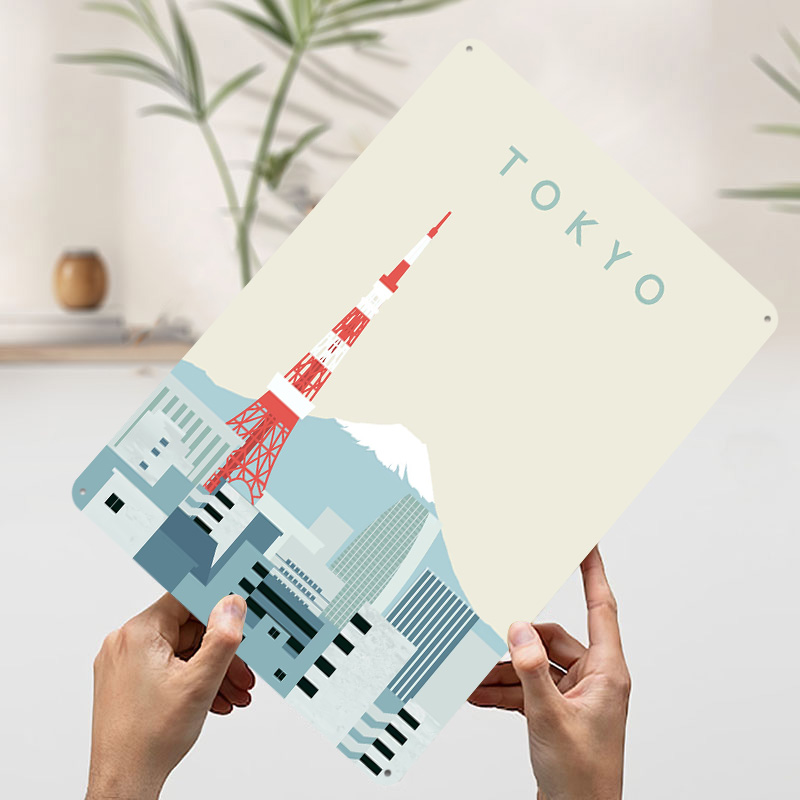 도쿄 포스터 레트로 3D 프린팅 금속 사인 맞춤형 벽걸 - Retro Gaming Tokyo 리뷰 및 가격