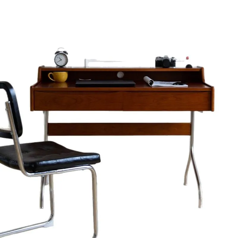 빈티지 스타일의 견고한 원목 책상, 작은 아파트나 홈  - Retro Gaming Desk Setup 리뷰 및 가격